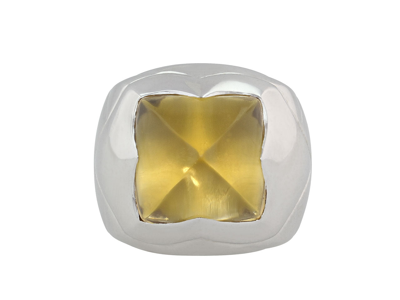 Bulgari Piramide Citrine Ring in 18K