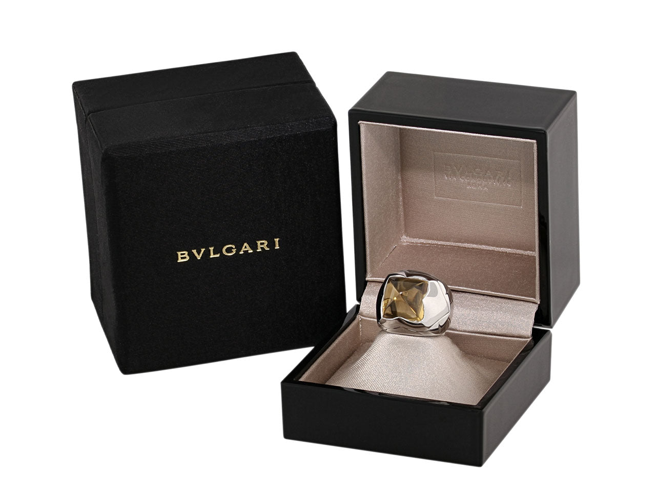 Bulgari Piramide Citrine Ring in 18K