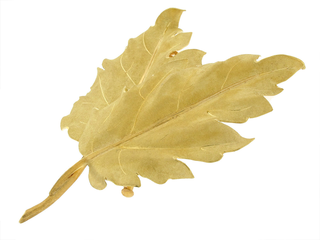 Buccellati Leaf Brooch in 18K