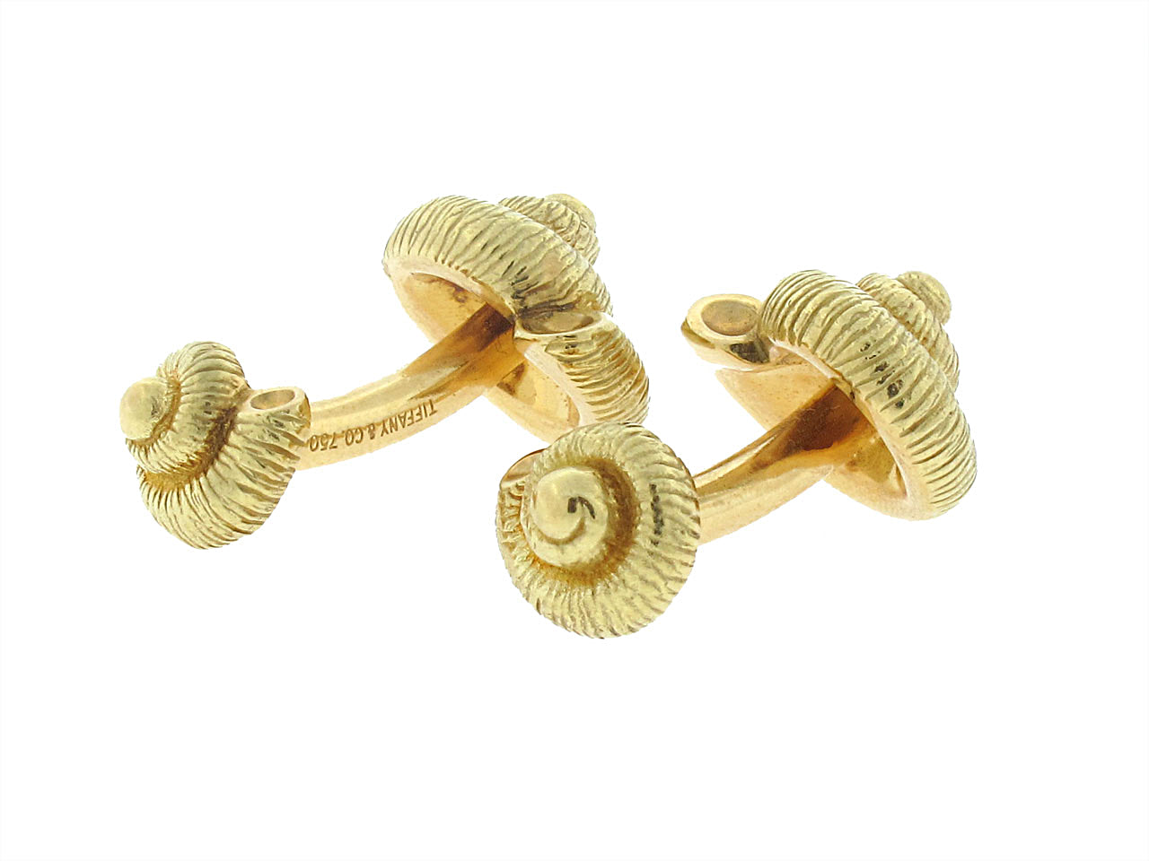 Tiffany & Co. Seashell Cufflinks in 18K