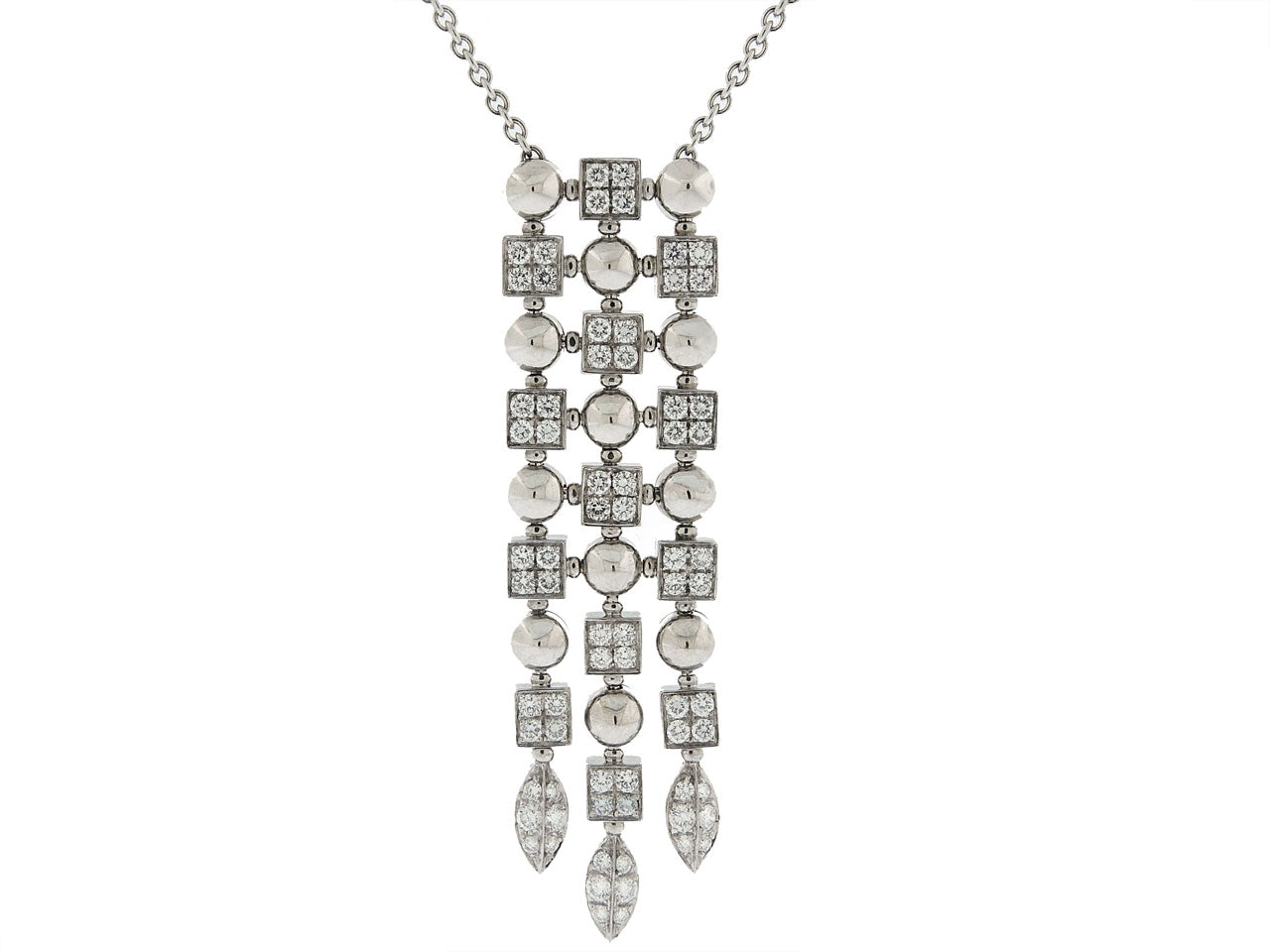 Bulgari 'Lucea' Diamond Pendant in 18K White Gold