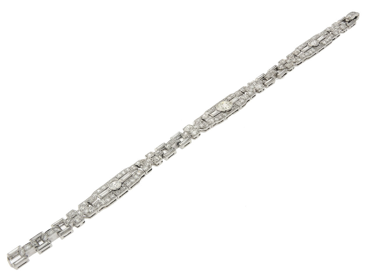 Art Deco Diamond Bracelet in Platinum