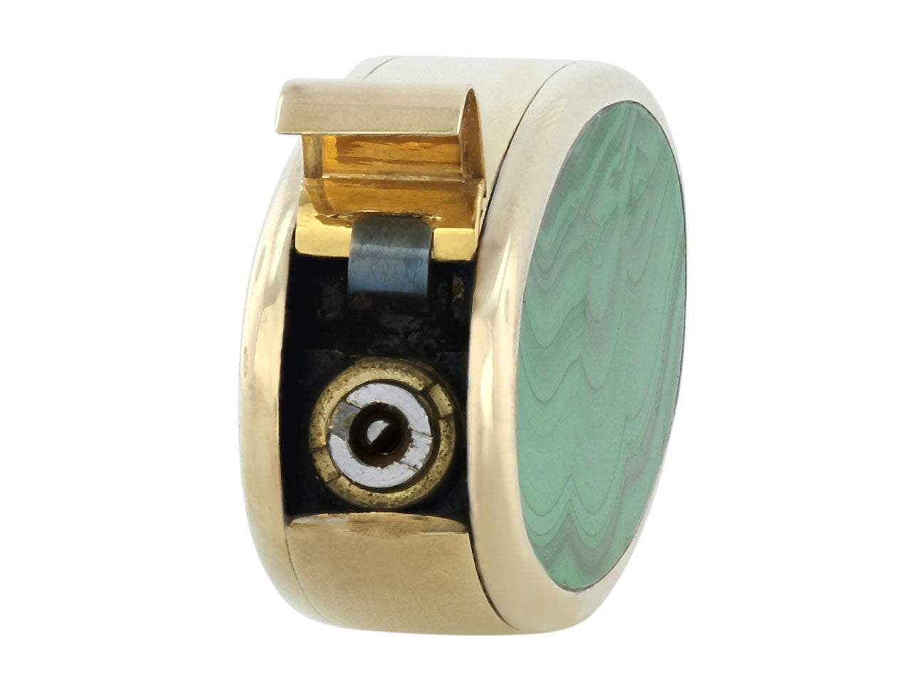 Faraone Malachite Lighter in 18K