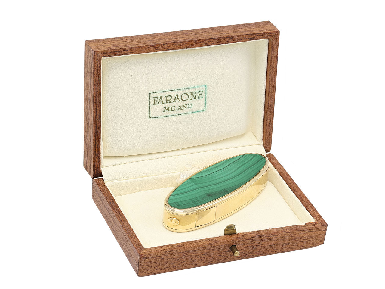 Faraone Malachite Lighter in 18K