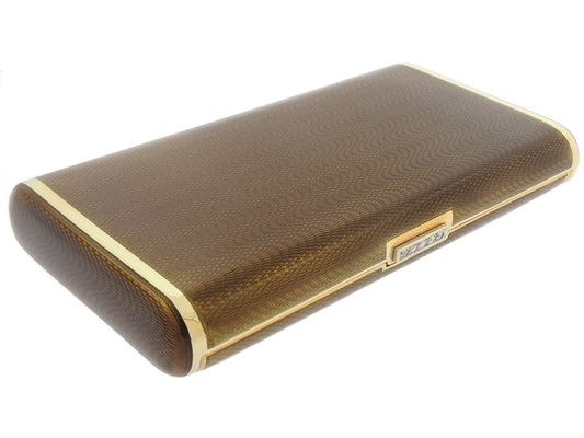 Faraone Enamel Cigarette Box in 18K