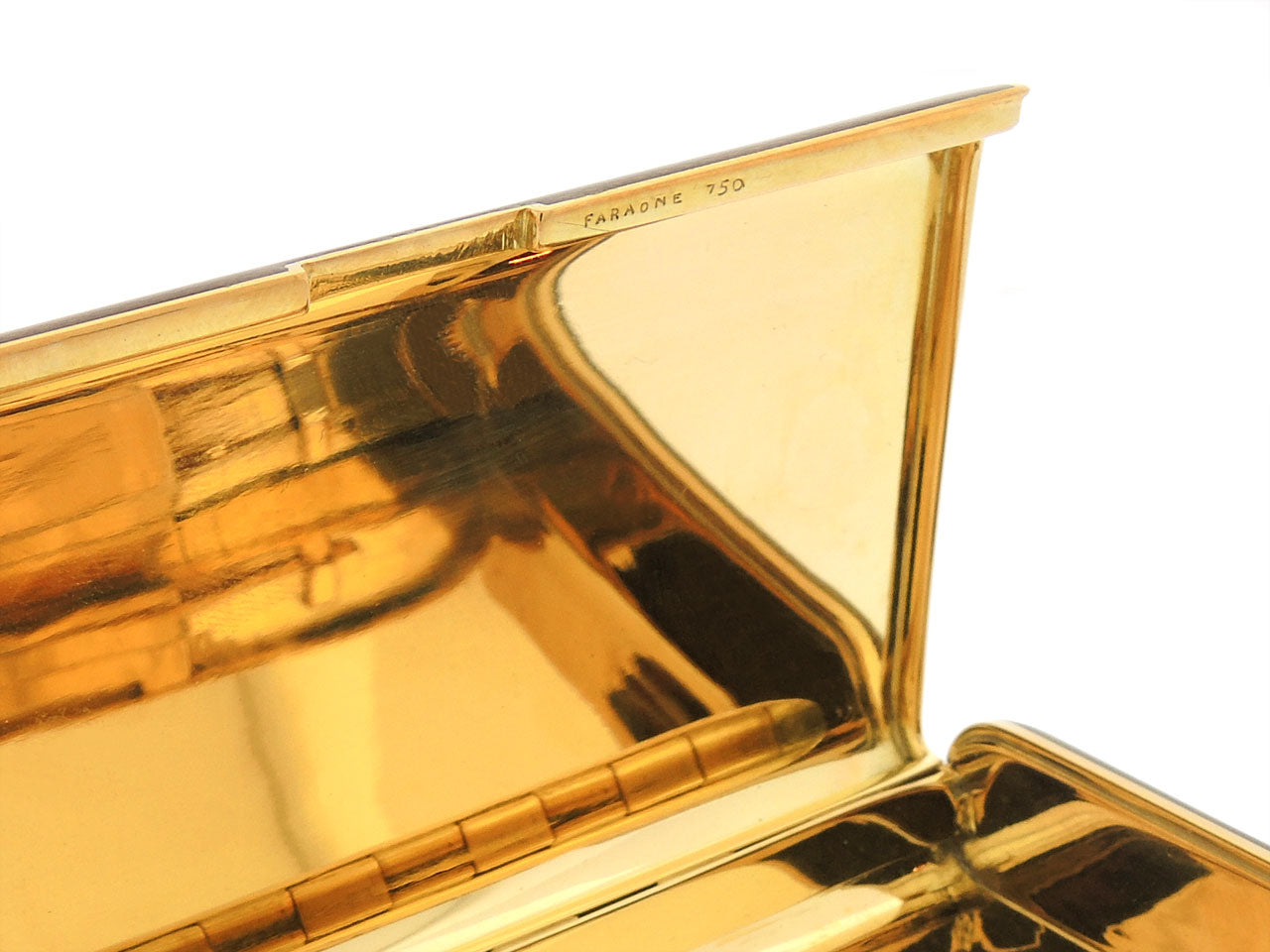 Faraone Enamel Cigarette Box in 18K