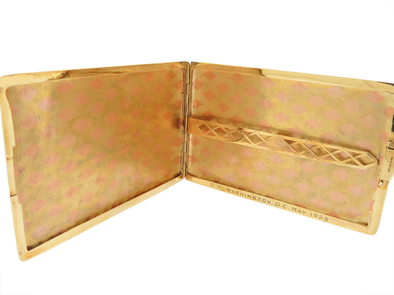 Tiffany & Co. Art Deco Cigarette Box in 14K