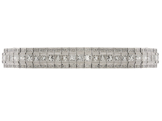 Princess-cut Diamond Bracelet in Platinum