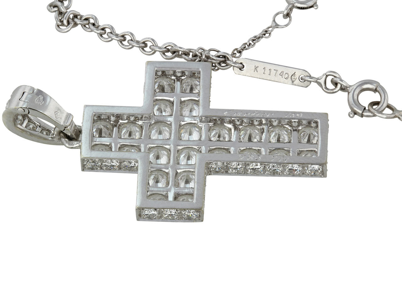 Cartier 'Cross Decor' Diamond Pendant in 18K