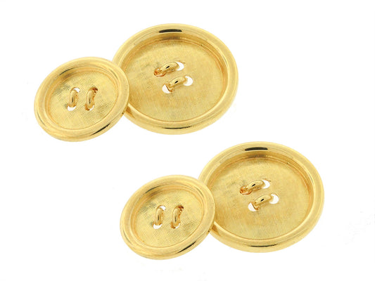 Button Cufflinks in 18K