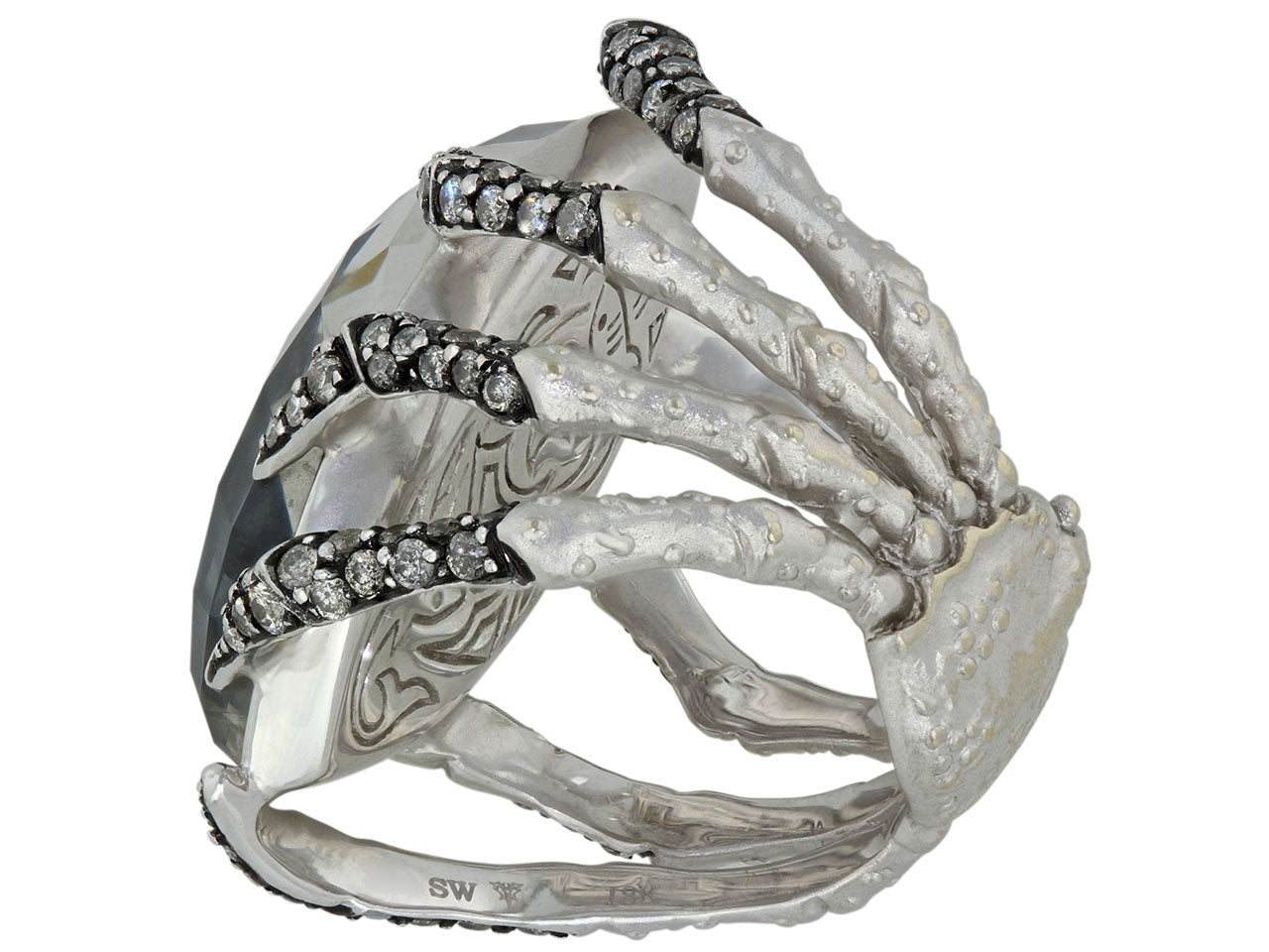 Stephen Webster 'Spider Crab' Crystal Haze Ring in 18K