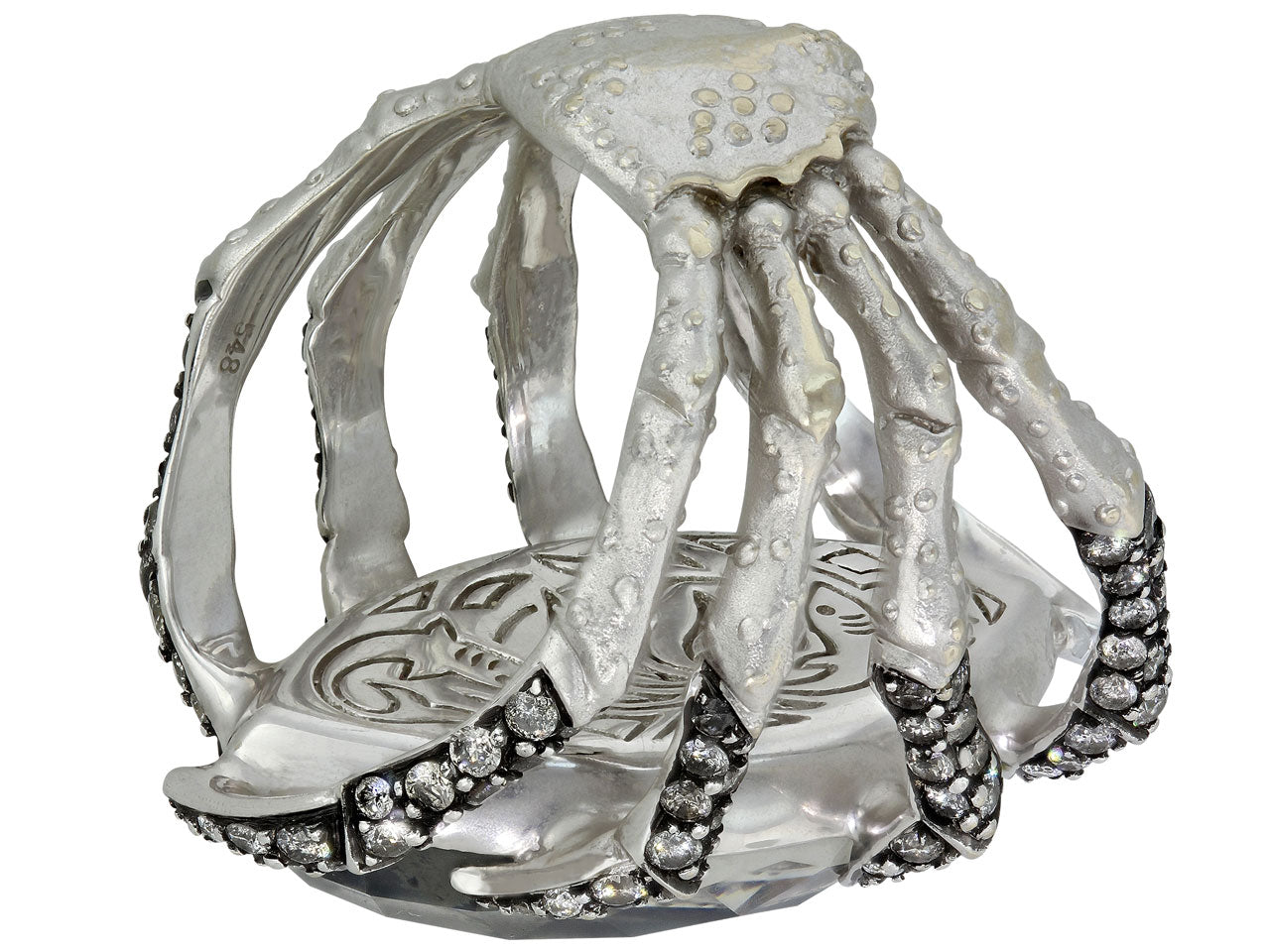 Stephen Webster 'Spider Crab' Crystal Haze Ring in 18K