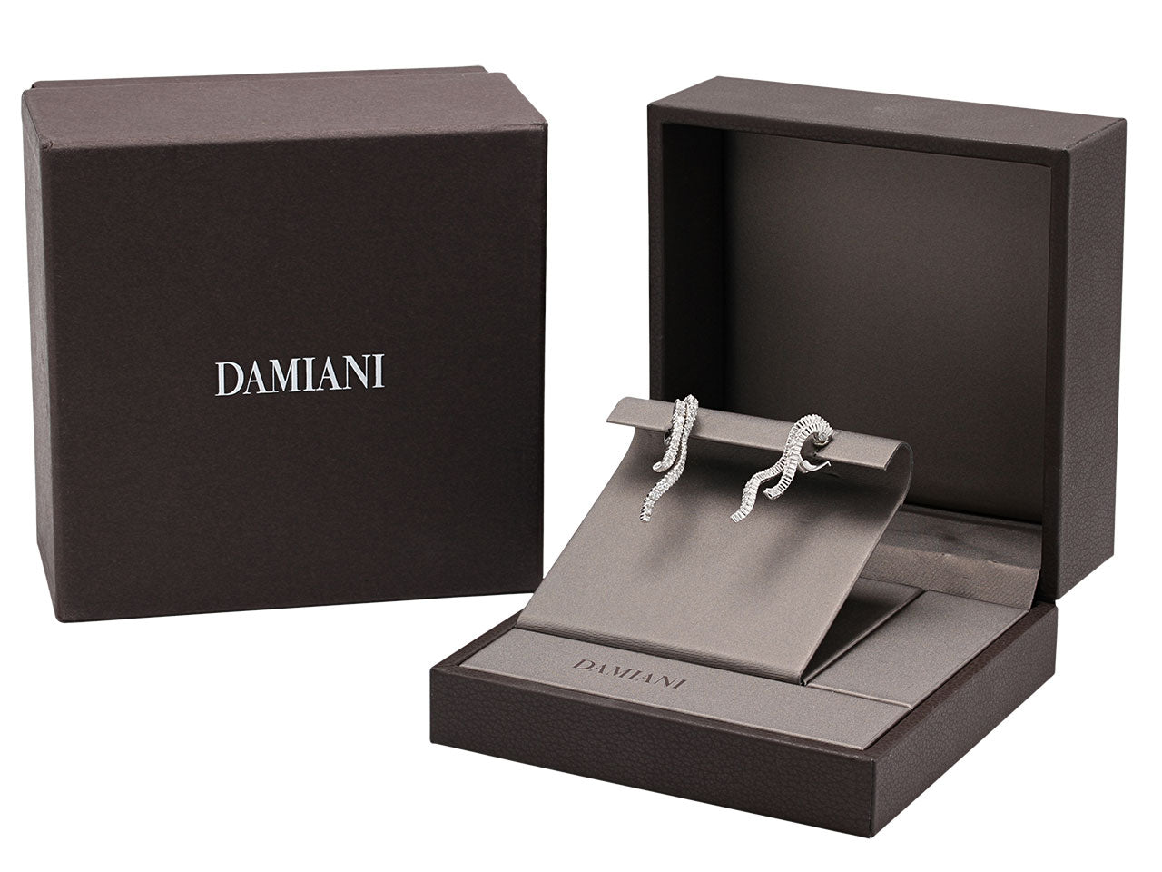 Damiani Diamond Earrings in 18K White Gold