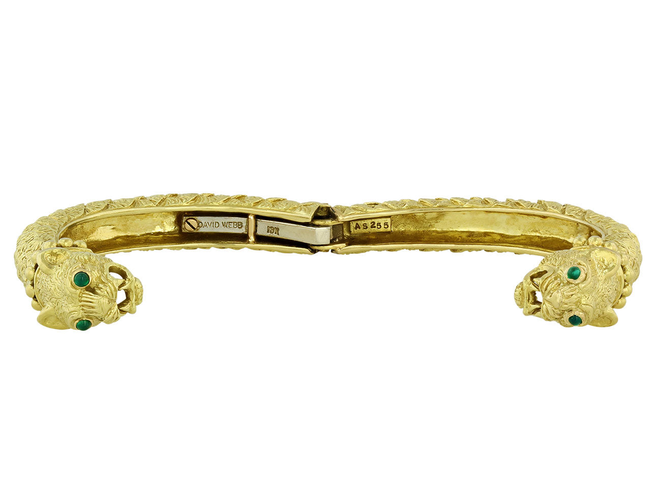 David Webb 'Kingdom' Collection Greek Lion Bangle in 18K Gold