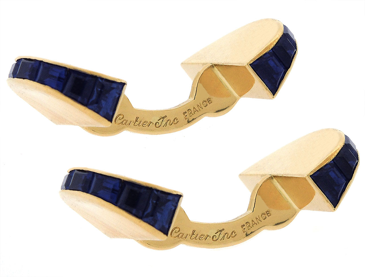 Cartier Sapphire Cufflinks in 18K