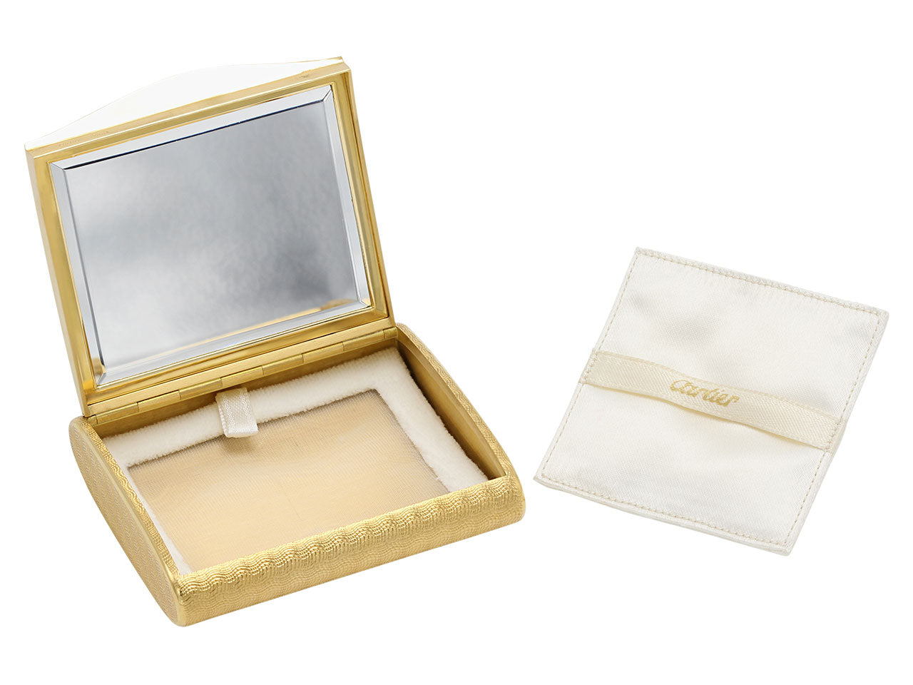 Cartier Gold Powder Case in 18K Gold