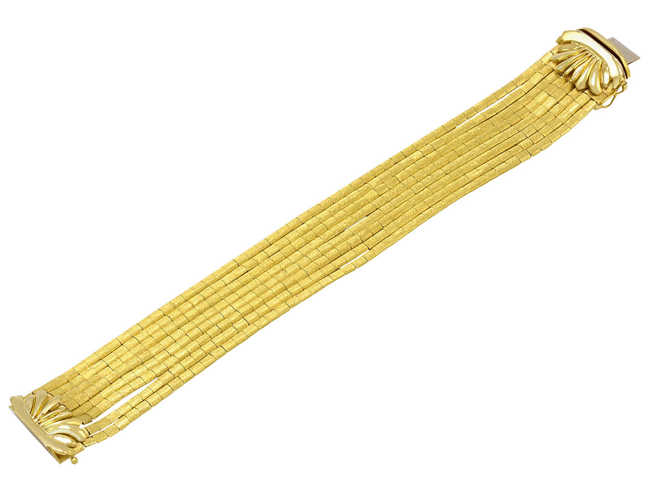 Vintage Spaghetti Link Bracelet 18K Gold