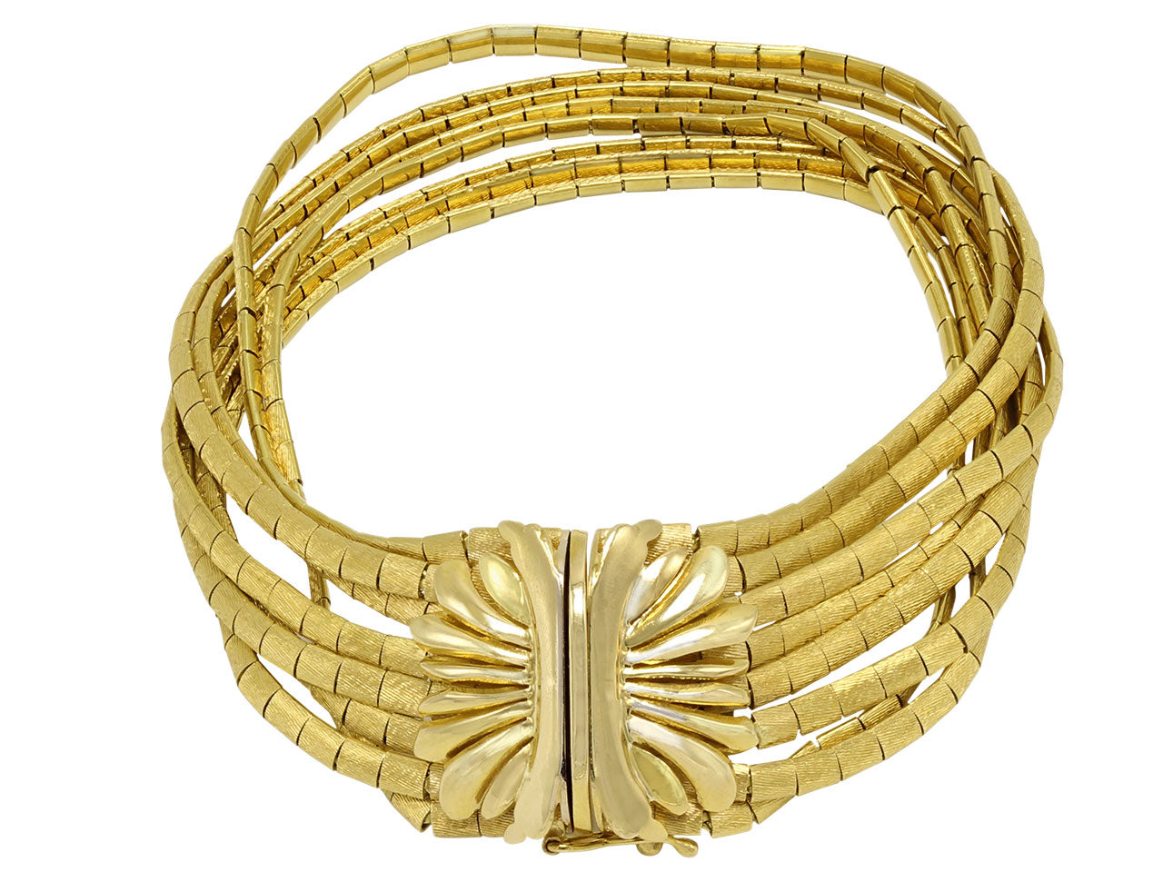 Vintage Spaghetti Link Bracelet 18K Gold