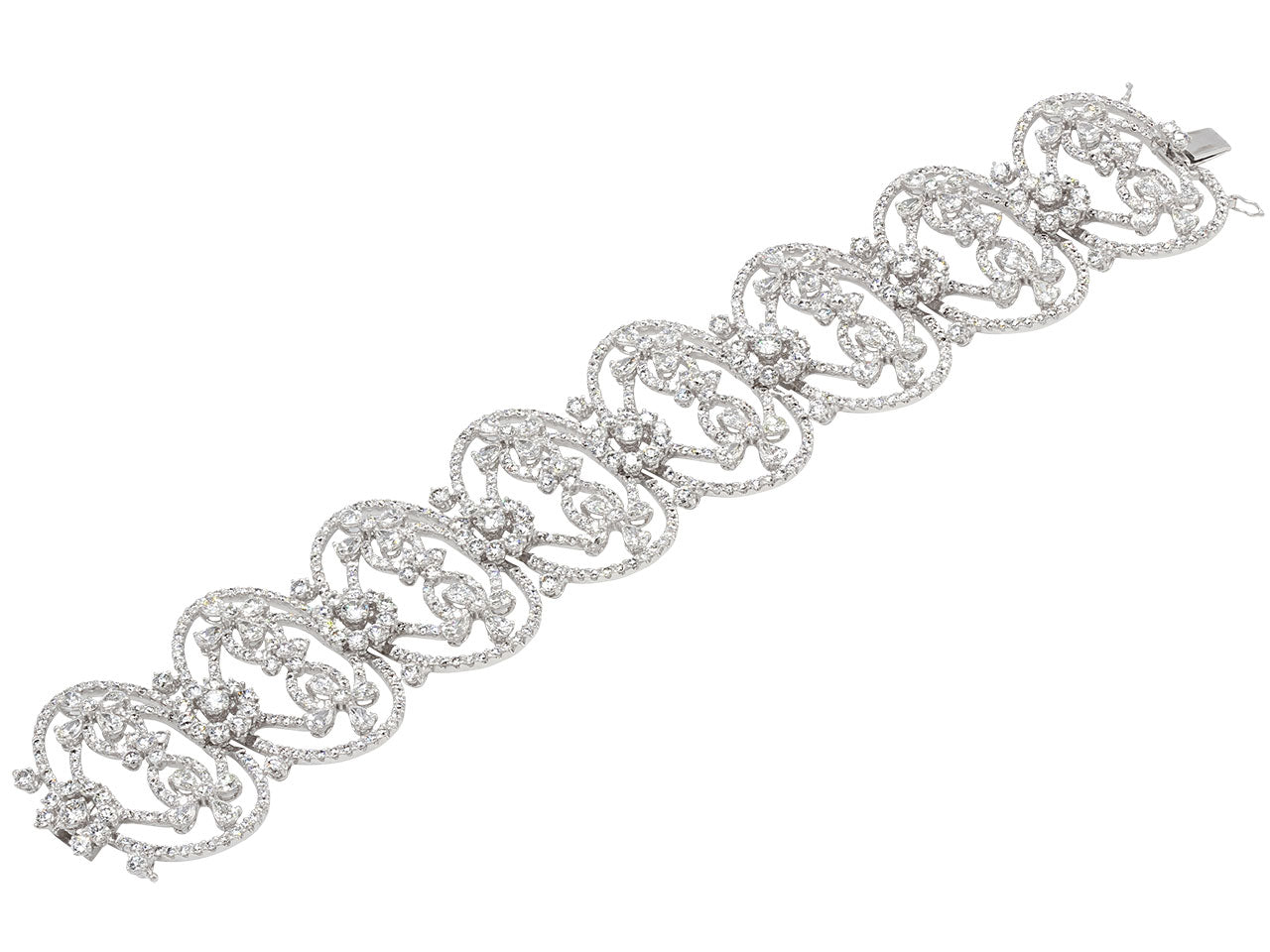 Diamond Bracelet in 18K White Gold