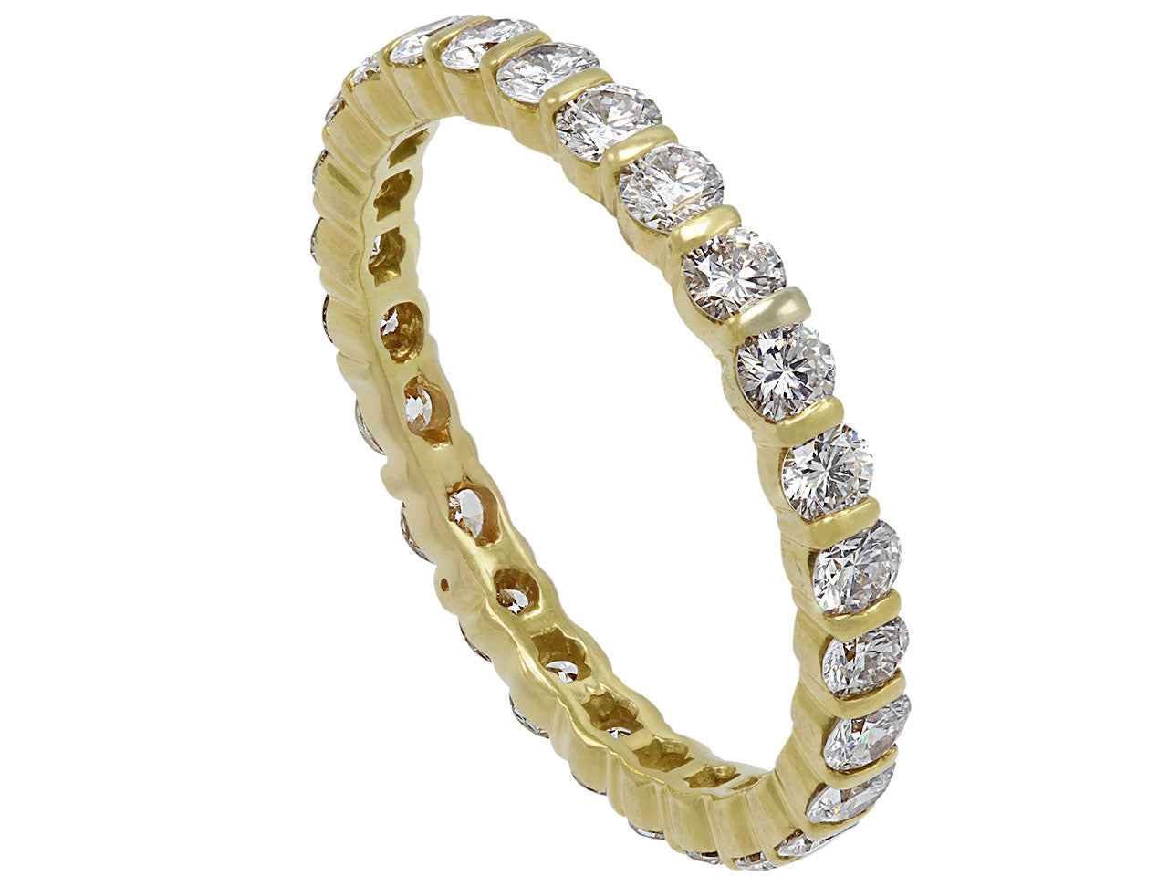 Gemlok Eternity Band in 18K Gold