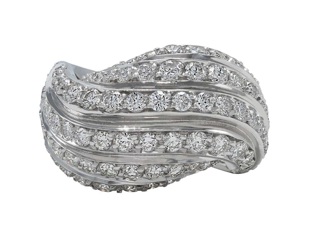 Diamond Ring in 18K White Gold