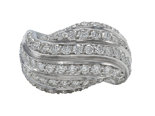 Diamond Ring in 18K White Gold