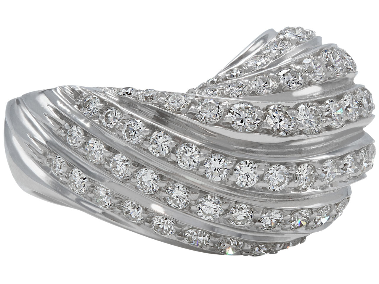 Diamond Ring in 18K White Gold