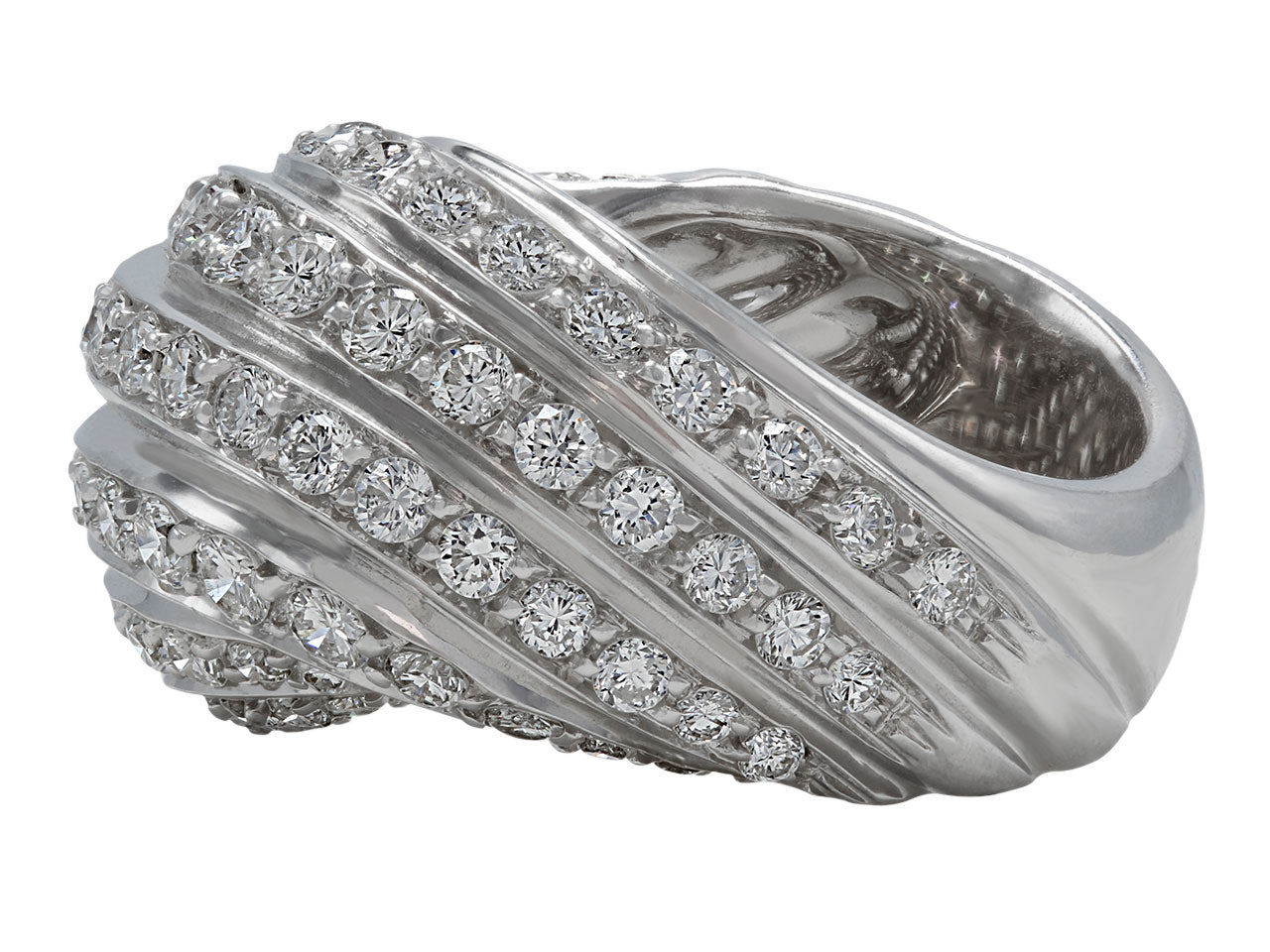 Diamond Ring in 18K White Gold