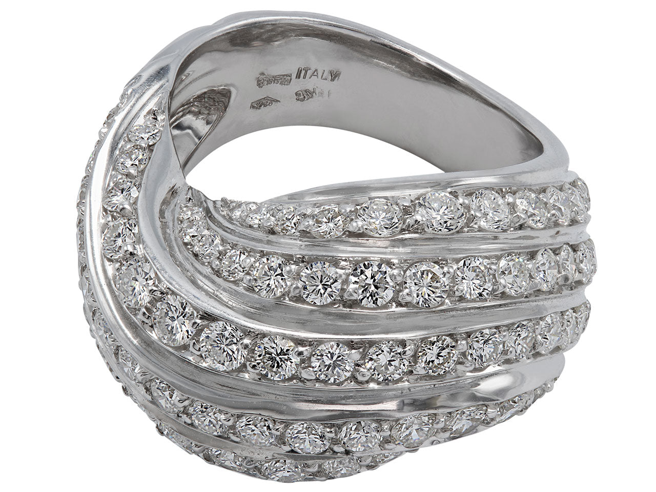 Diamond Ring in 18K White Gold