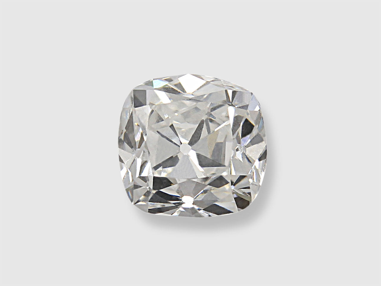 0.89 Carat F/VS-1 Old Mine Cushion-Cut Diamond