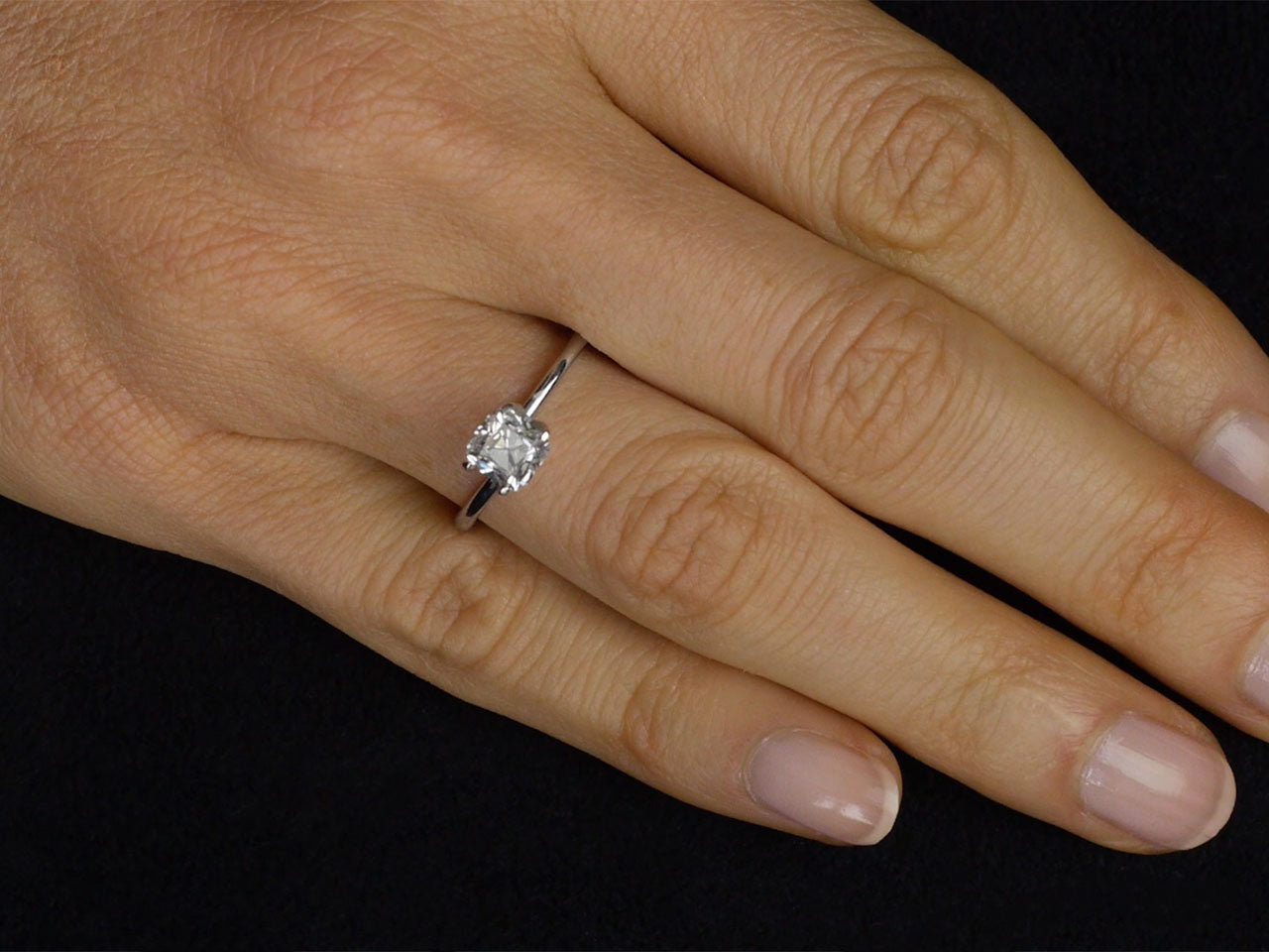 0.93 Carat G/VS-1 Old Cushion-Cut Diamond