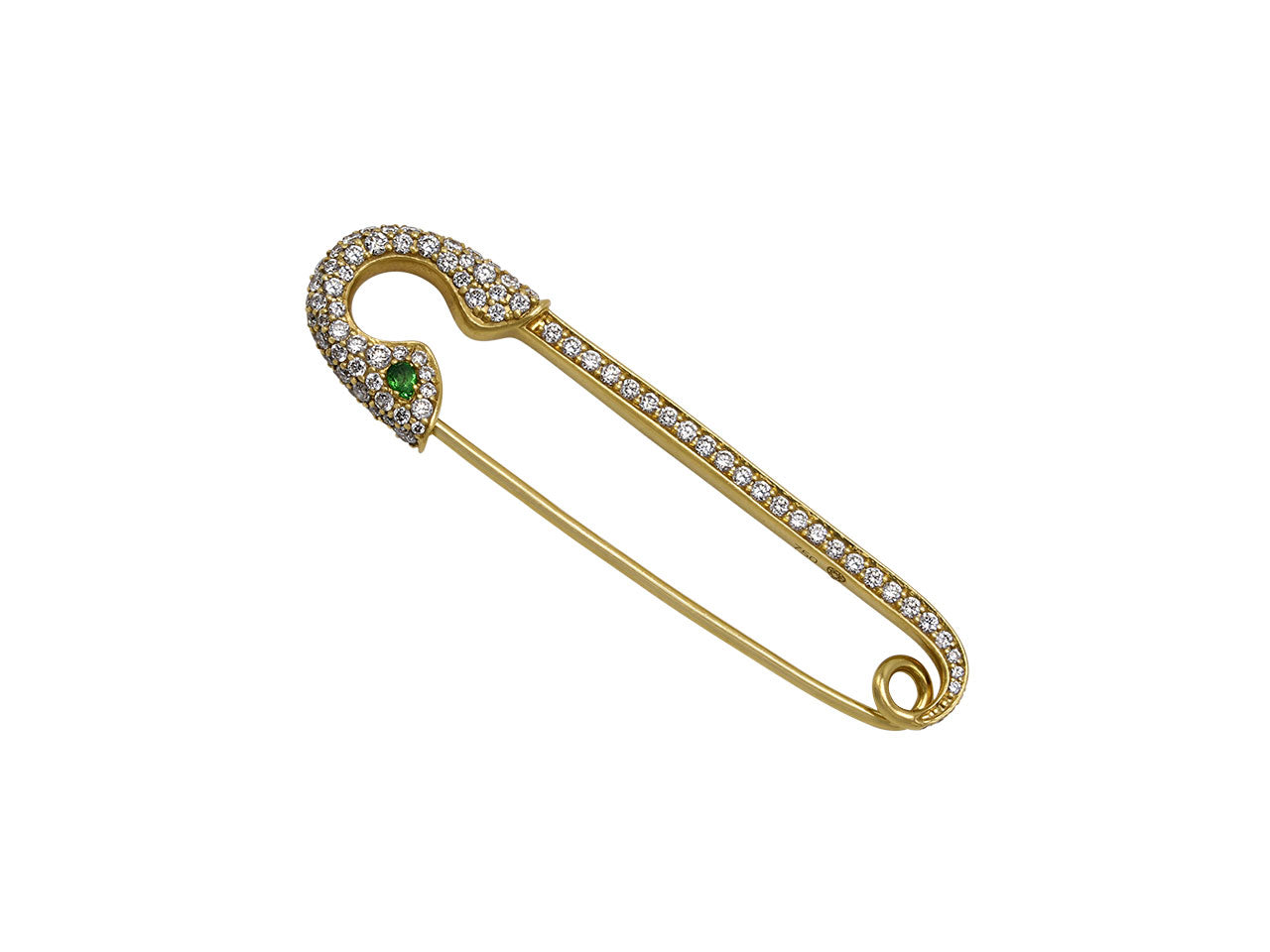 Crow's Nest 'Safety First' Brooch in 18K Gold