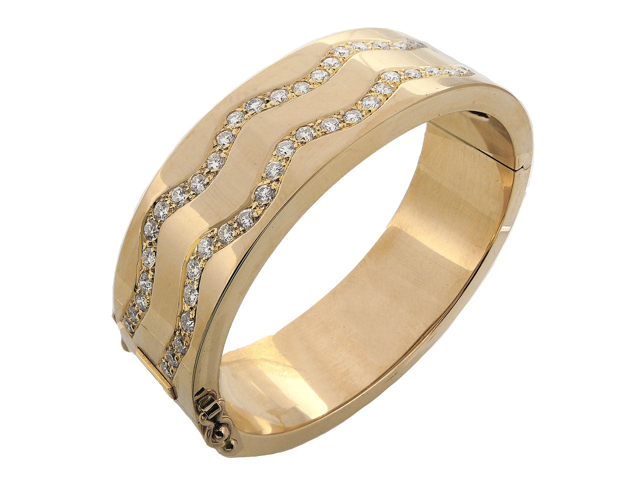 Diamond Bangle in 18K Gold