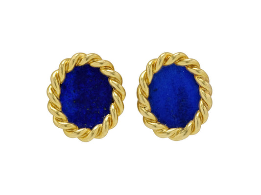 Lapis Earrings in 18K Gold