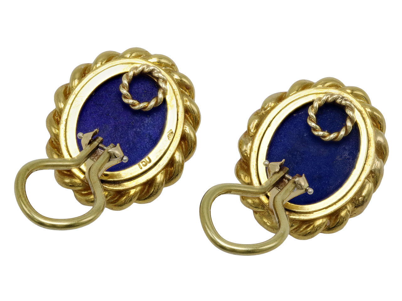 Lapis Earrings in 18K Gold