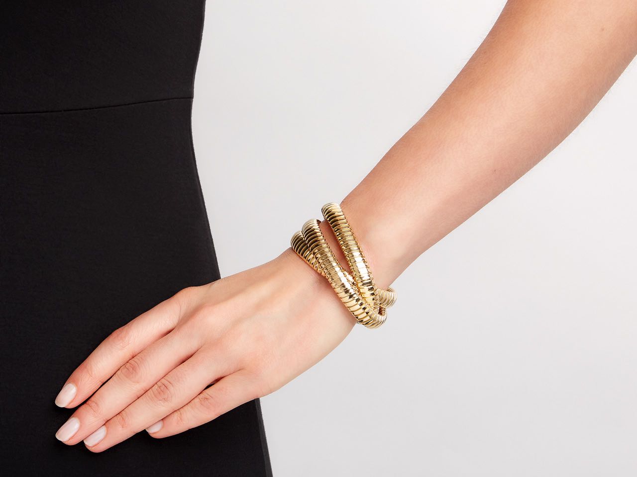 Rolling Bracelet in 18K Yellow Gold, 9mm, by Beladora