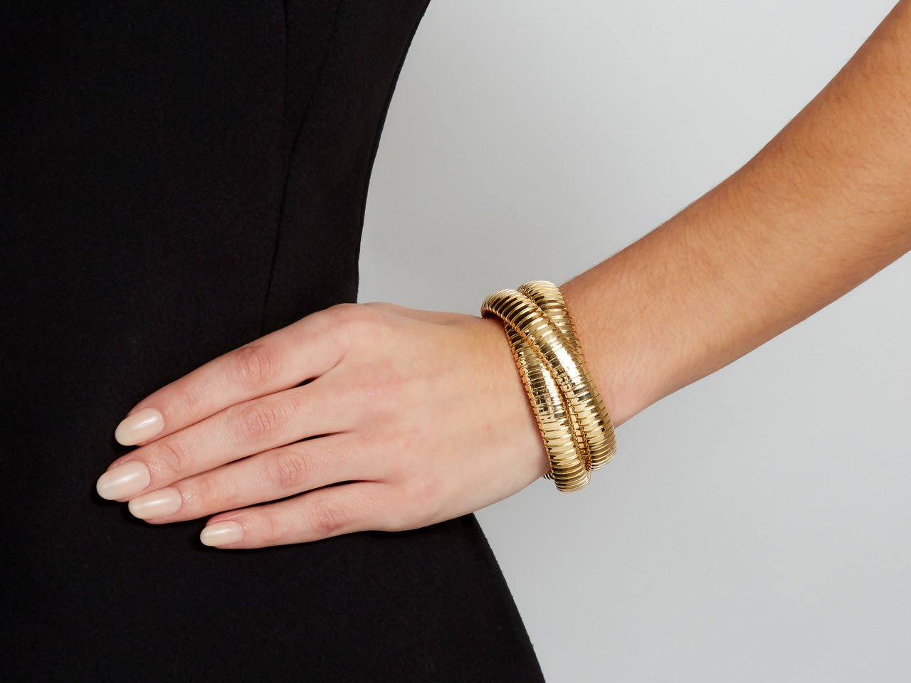 Rolling Bracelet in 18K Yellow Gold, 12mm, by Beladora