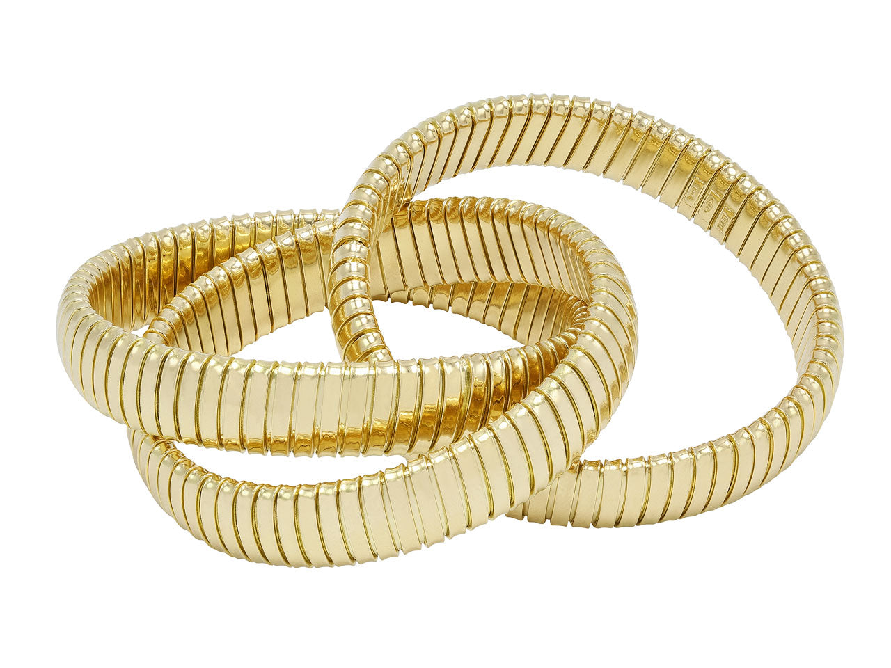 Rolling Bracelet in 18K Yellow Gold, 12mm, by Beladora