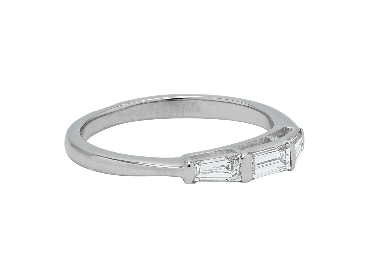 Baguette Diamond Ring in Platinum