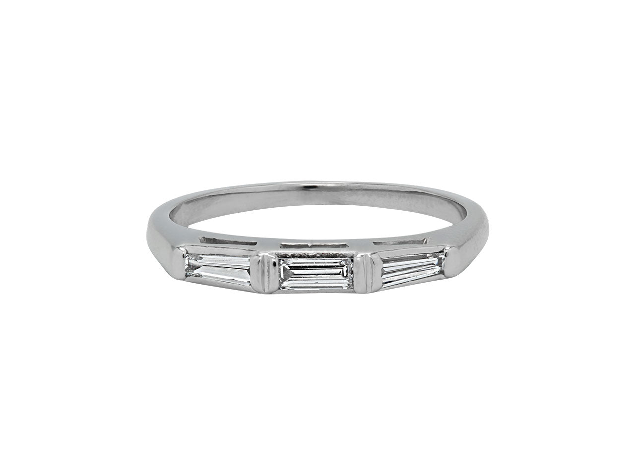 Baguette Diamond Ring in Platinum