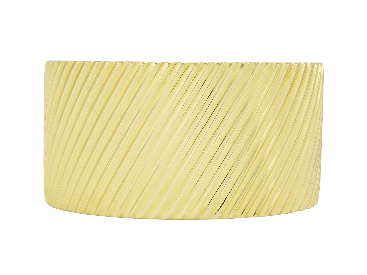 Textured Bangle Bracelet in 18K Gold