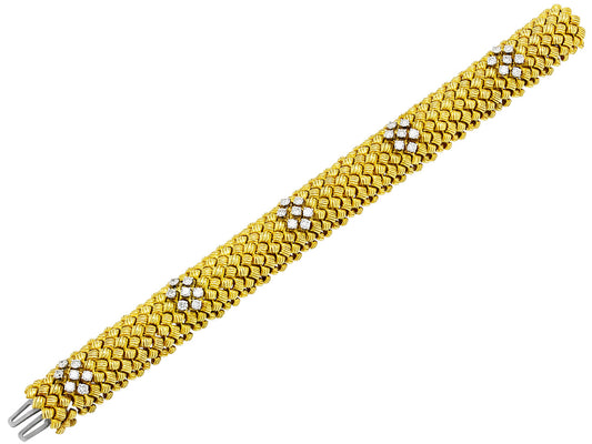 Diamond Gold Bracelet in 18K Gold