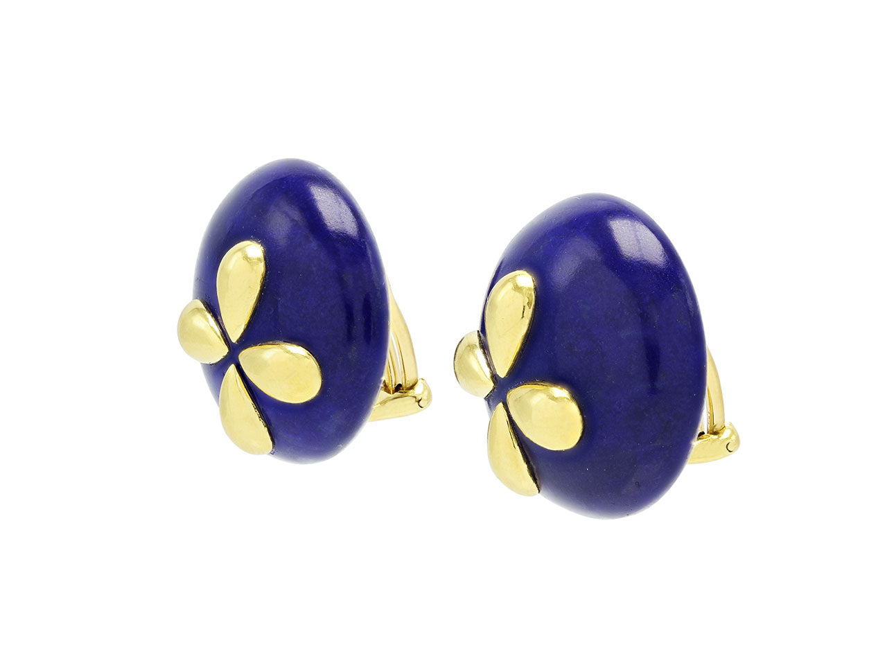 Angela Cummings Lapis Earrings in 18K