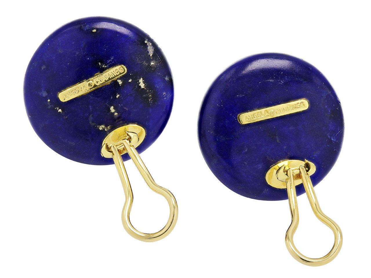 Angela Cummings Lapis Earrings in 18K