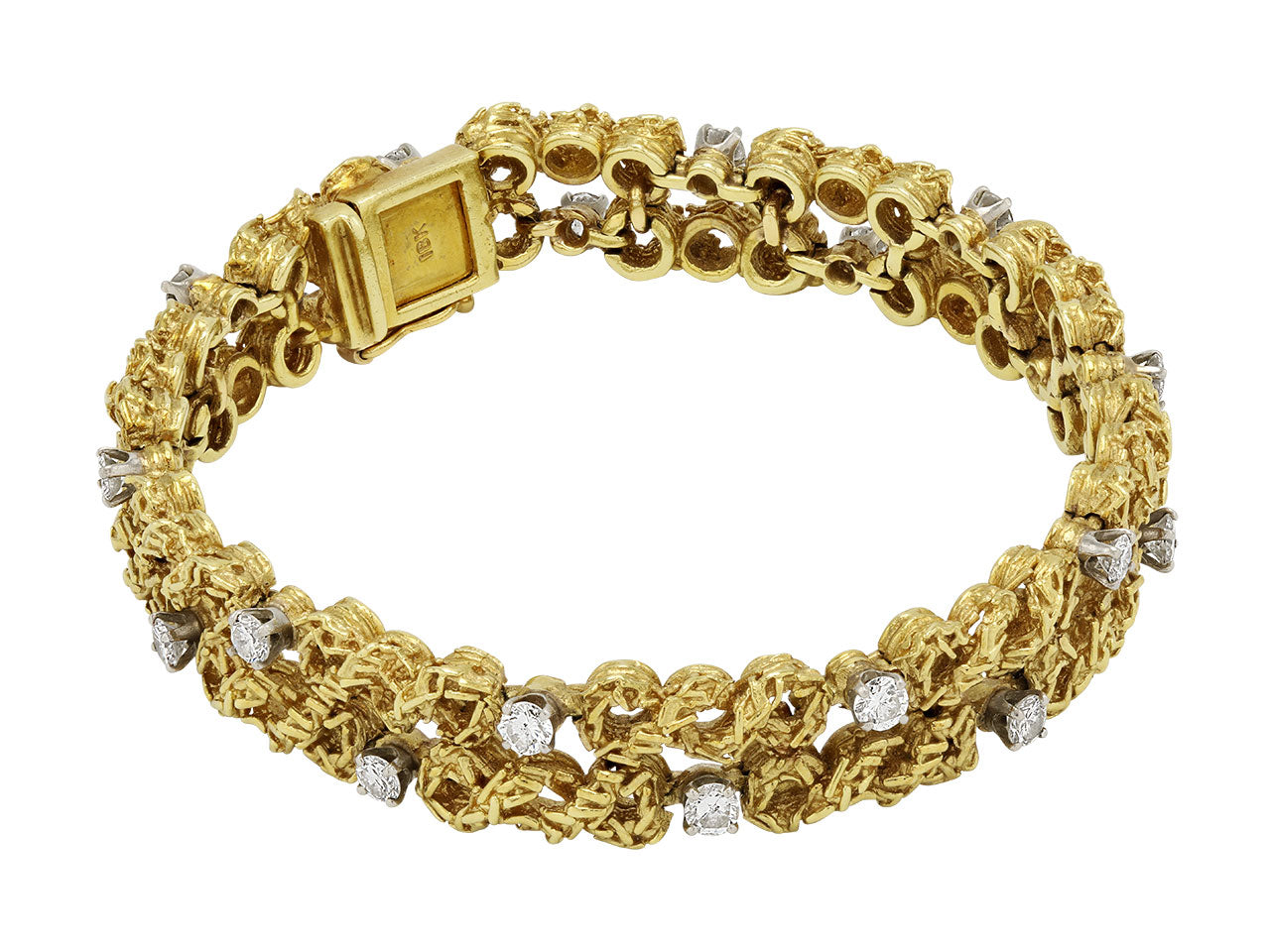 Gold and Diamond Bracelet, in 18K