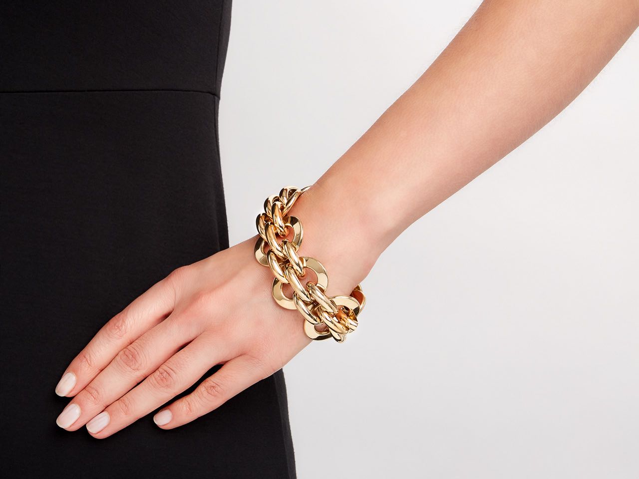 Gold Link Bracelet in 18K, by Beladora