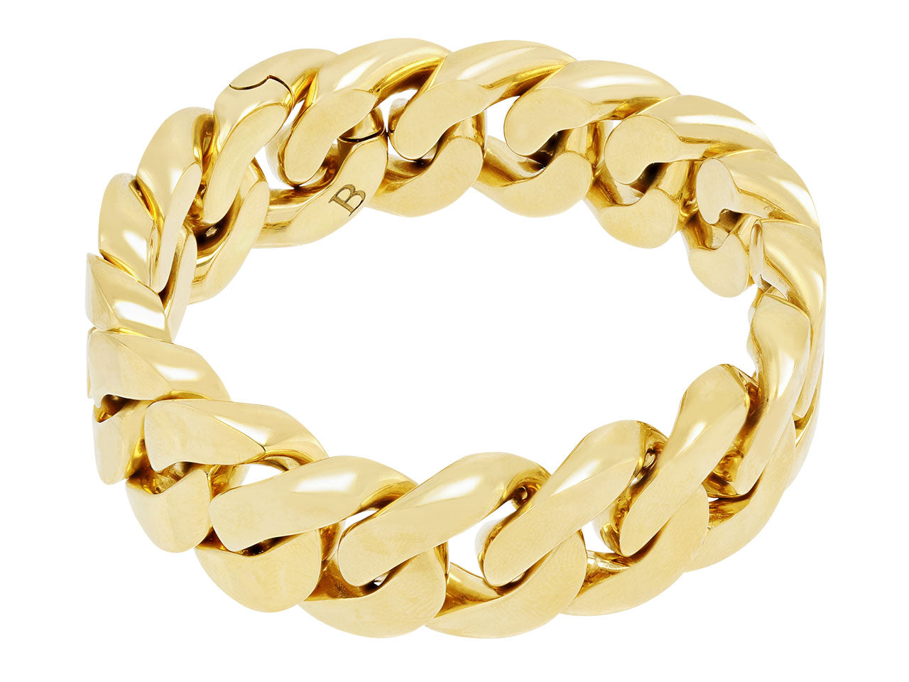 Curb Link Bracelet in 18K Gold, Medium, by Beladora