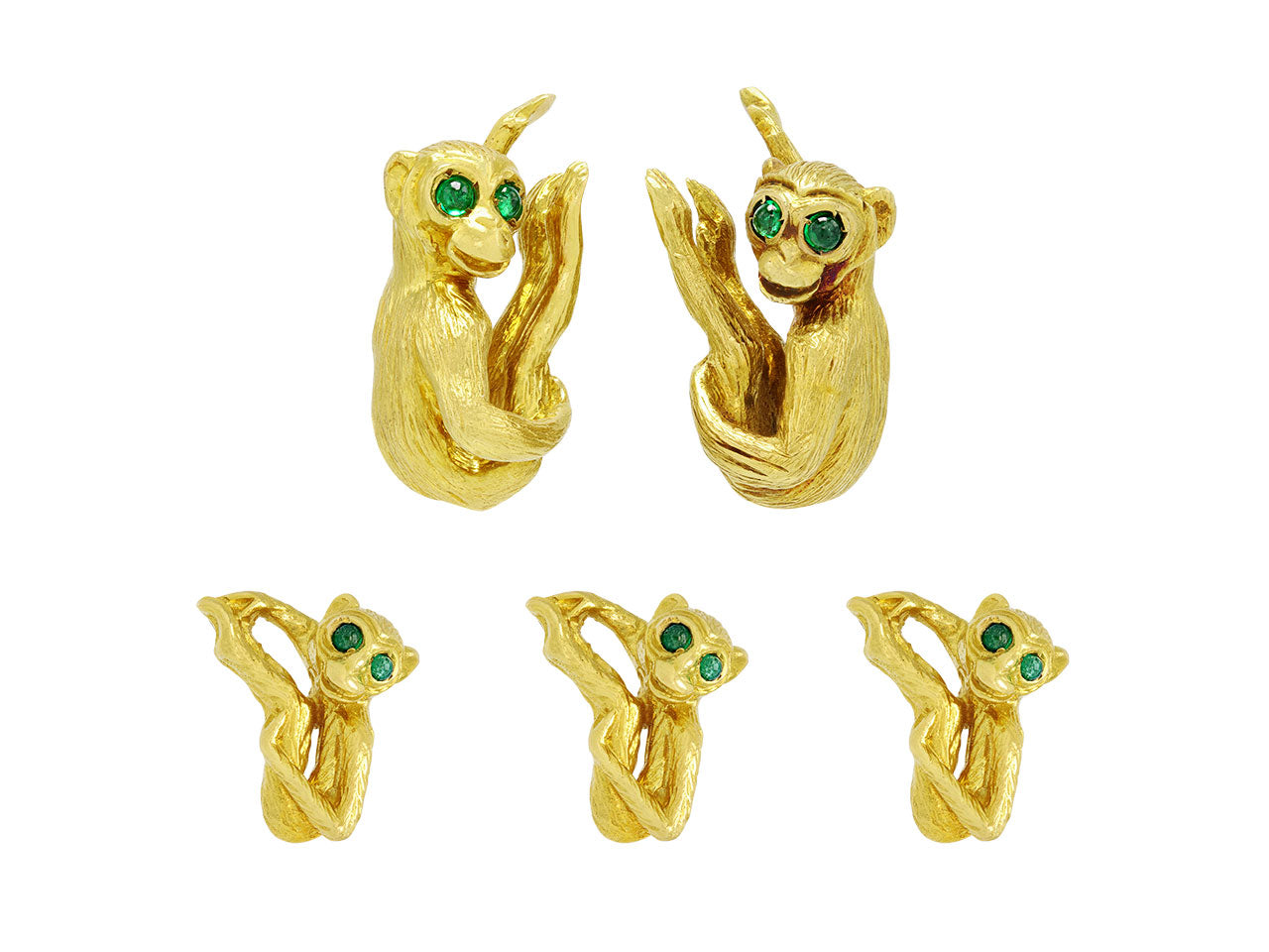 David Webb Monkey Dress Set in 18K