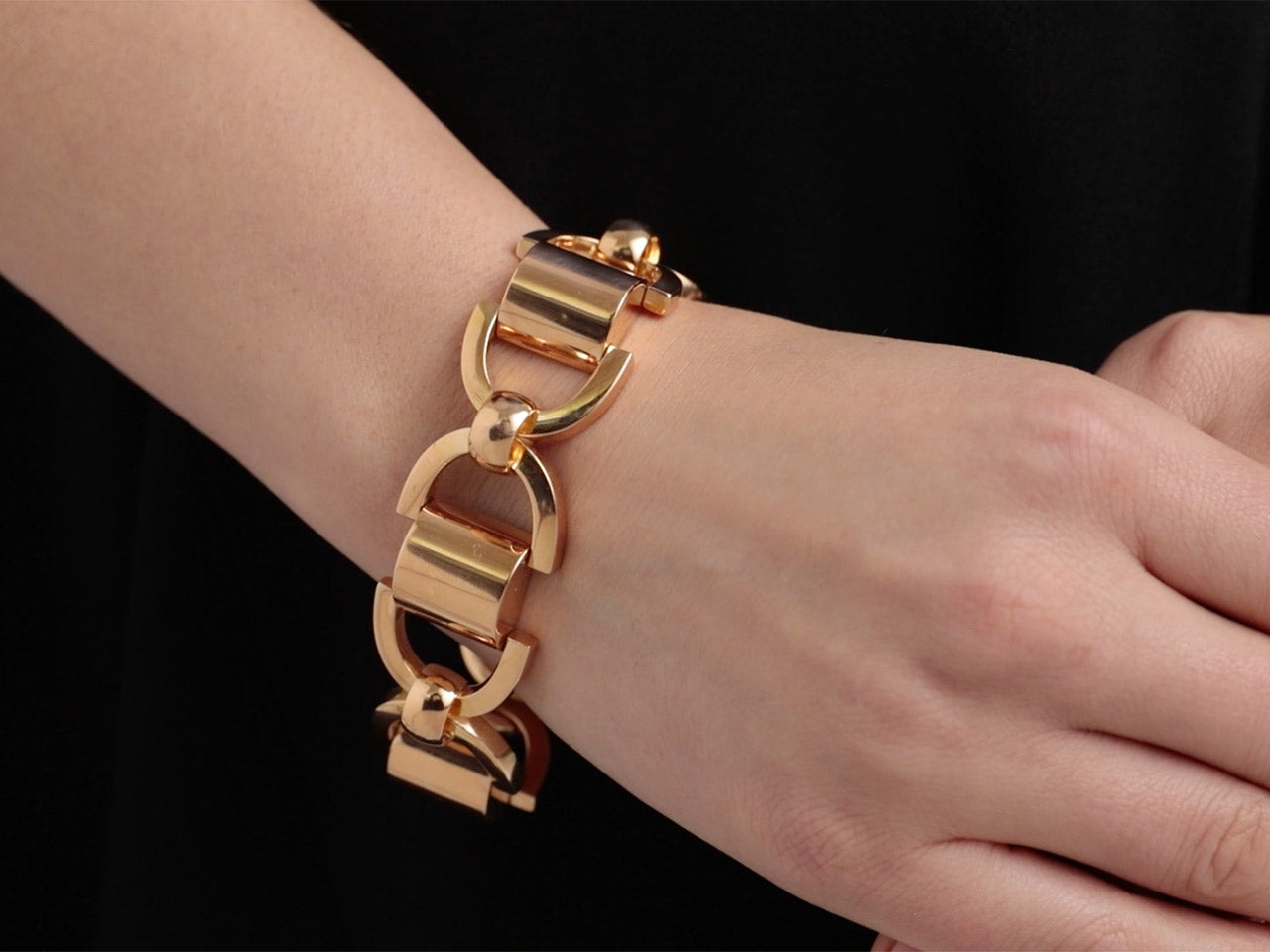 Open link Bracelet in 18K Rose Gold