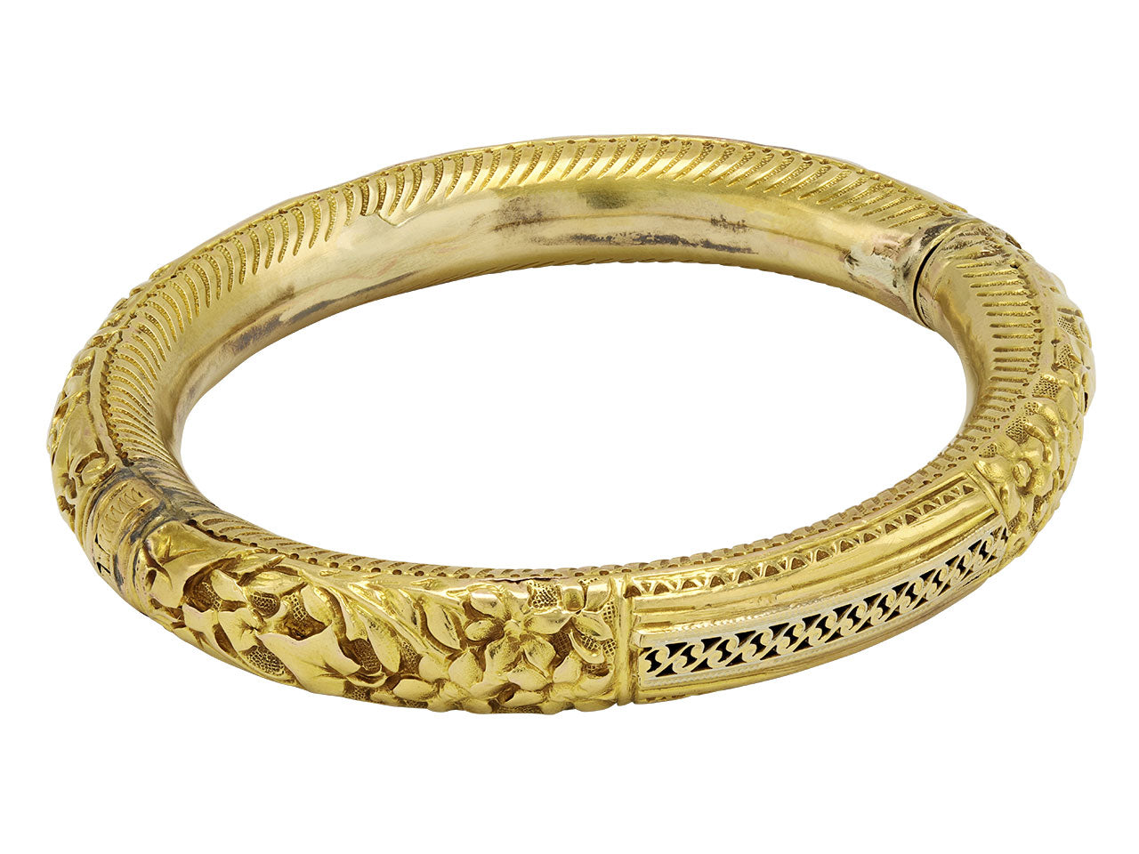 Antique Victorian Gold Bangle in 18K Gold